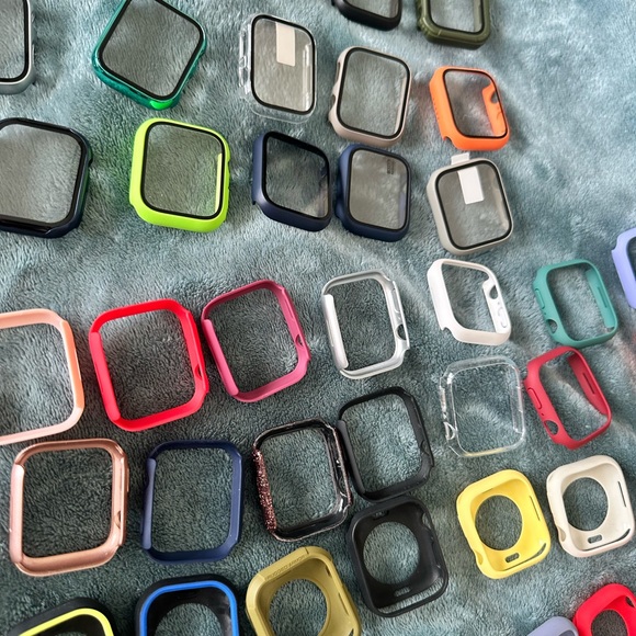 Screen/watch protectors and bumpers 45mm fits AW 7 45mm - Picture 4 of 7